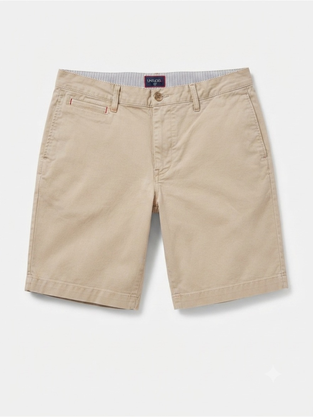 UNTUCKit Mens W32 Khaki Tan Stretch Chino Shorts 9 Inseam